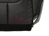 2003 Dodge Ram Laramie DRIVER Bottom Replacement Leather Seat Cover Dark Gray - usautoupholstery