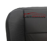 2001-2003 Ford F150 F250 F350 F450 Lariat Driver Bottom Leather Seat Cover Black - usautoupholstery