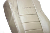 02 03 F250 4X4 Lariat 7.3L Diesel -Driver Side LEAN BACK Leather Seat Cover Tan- - usautoupholstery