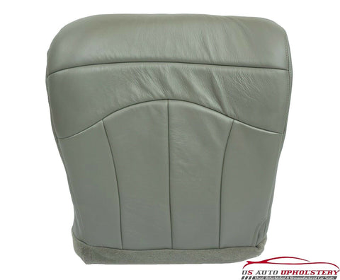 1999 Ford F150 Lariat Quad Club Cab - Driver Bottom Leather Seat Cover GRAY - usautoupholstery