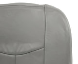 2003-2004-2005-2006 Chevy Silverado Driver Side Bottom Leather Seat Cover Gray - usautoupholstery